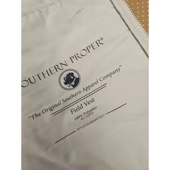 Southern Proper Quilted Field Vest Size XL DR Horton Logo - Picture 12 of 14